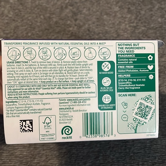 NWT Air Wick Essential Mist Starter Kit Lavender - Picture 5 of 6